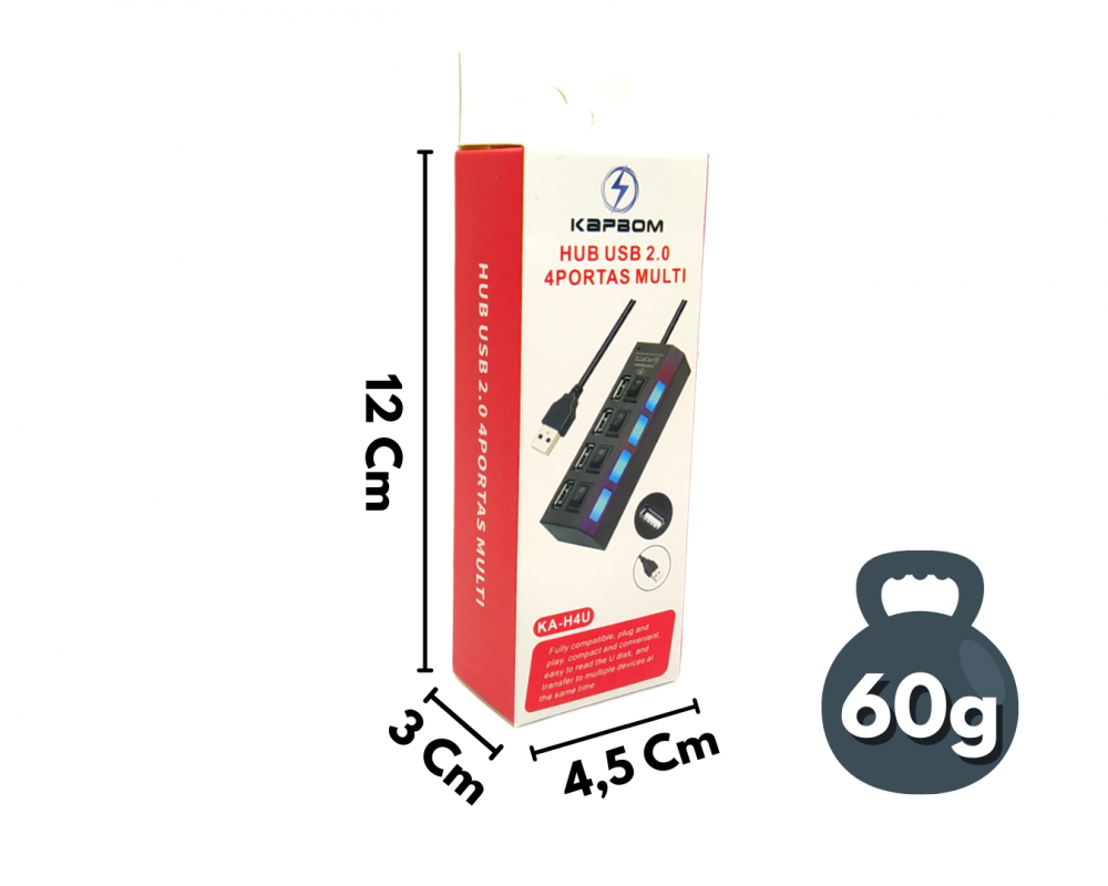Dropee Distribuidora Hub 4 portas KAH4U Meu catálogo fácil!
